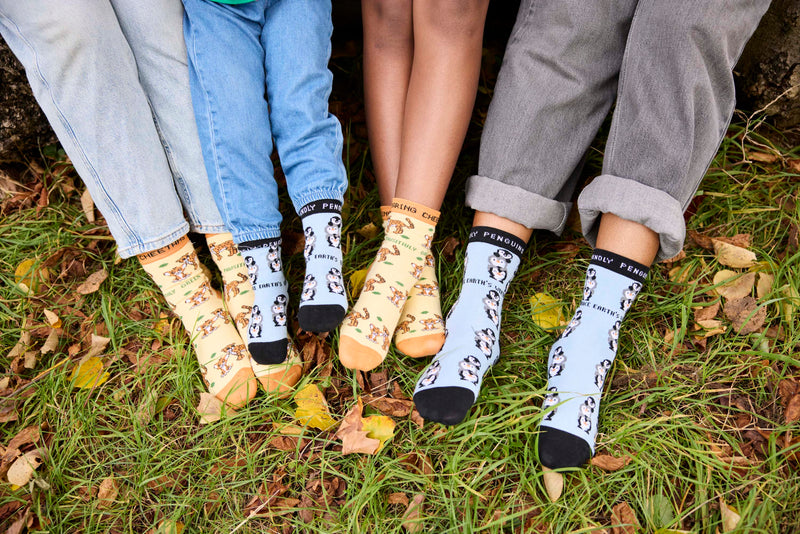 Soft on skin, strong for the planet Eco Kiddies socks make every step a greener one